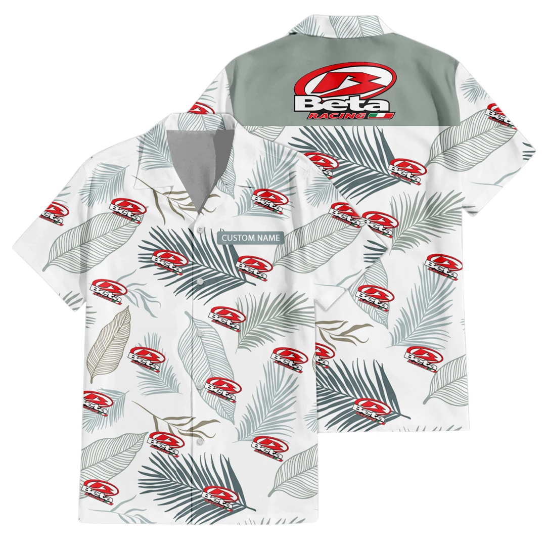 Beta Racing Hawaiian Shirt Tropical Leaves Seamless Pattern All-over Print Summer Gift, Custom Name HIHI160125Y7HWLS1BET Beta Racing Hawaiian Shirt Tropical Leaves Seamless Pattern All-over Print Summer Gift, Custom Name HIHI160125Y7HWLS1BET