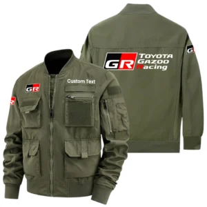 Toyota Gazoo Racing Exclusive Logo Jacket x Baseball Collar Style Multiple Pockets Men Hiking Outdoor Jacket Custom Name HIHI180325Y40JCXTGR