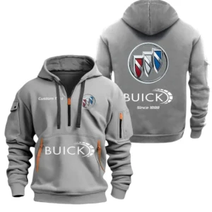 Buick Half Zip Hoodie, Sports Hooded Multi-Pockets, Custom Name TN250325Y25QZ2HCT3BUI
