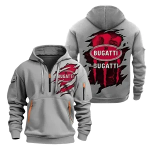 Bugatti Half Zip Hoodie, Sports Hooded Multi-Pockets TN0030325Y25QZ2HCT1BUG