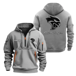 Dodge Challenger Half Zip Hoodie, Sports Hooded Multi-Pockets, Custom Name TN0030325Y25QZ2HCT1DCR