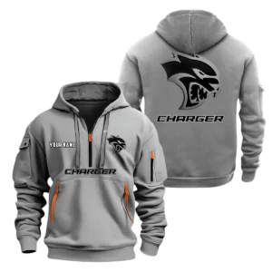 Dodge Charger Half Zip Hoodie, Sports Hooded Multi-Pockets, Custom Name TN0030325Y25QZ2HCT1DGE