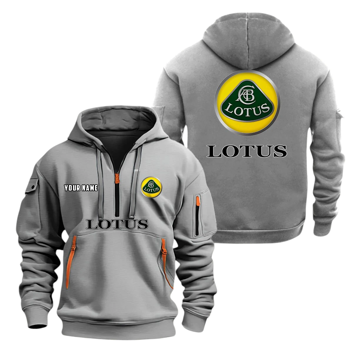 Lotus Cars Half Zip Hoodie, Sports Hooded Multi-Pockets, Custom Name TN070325Y25QZ2HCT1LOT Lotus Cars Half Zip Hoodie, Sports Hooded Multi-Pockets, Custom Name TN070325Y25QZ2HCT1LOT