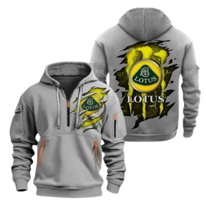 Lotus Cars Half Zip Hoodie, Sports Hooded Multi-Pockets TN070325Y25QZ2HCT2LOT