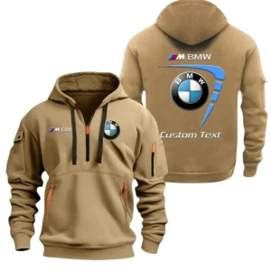 BMW M Motorsport Half Zip Hoodie, Sports Hooded Multi-Pockets, Custom Name TN260325Y25QZ2HRCT2BMM