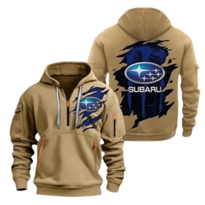 Subaru Half Zip Hoodie, Sport Hooded Multi-Pocket TN100325Y25QZ2HCTR2SUB