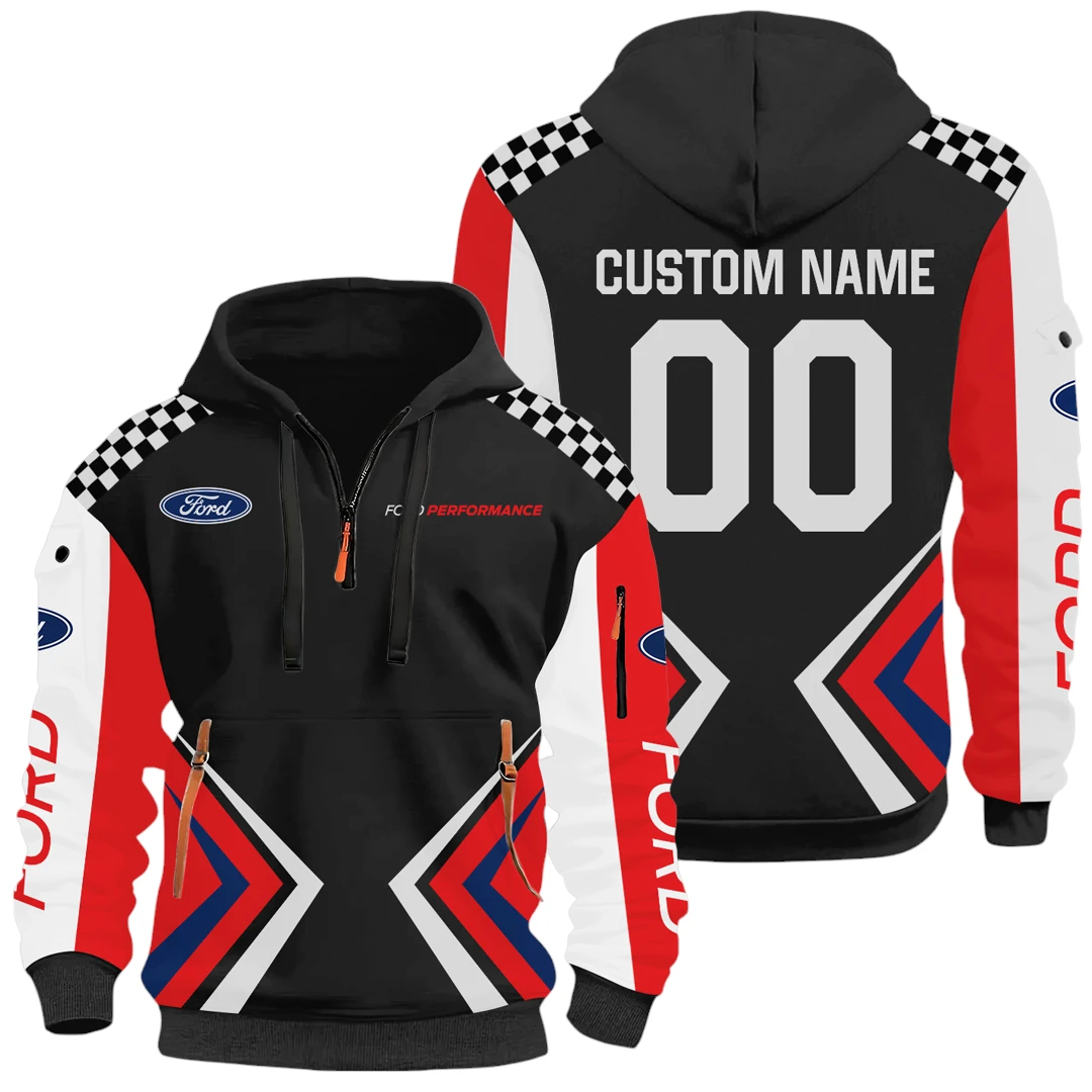 Ford Performance Half Zip Hoodie All Over Prints, Multi-Pockets Custom Name & Number HIDI080325Y26QZ3HFOP Ford Performance Half Zip Hoodie All Over Prints, Multi-Pockets Custom Name & Number HIDI080325Y26QZ3HFOP