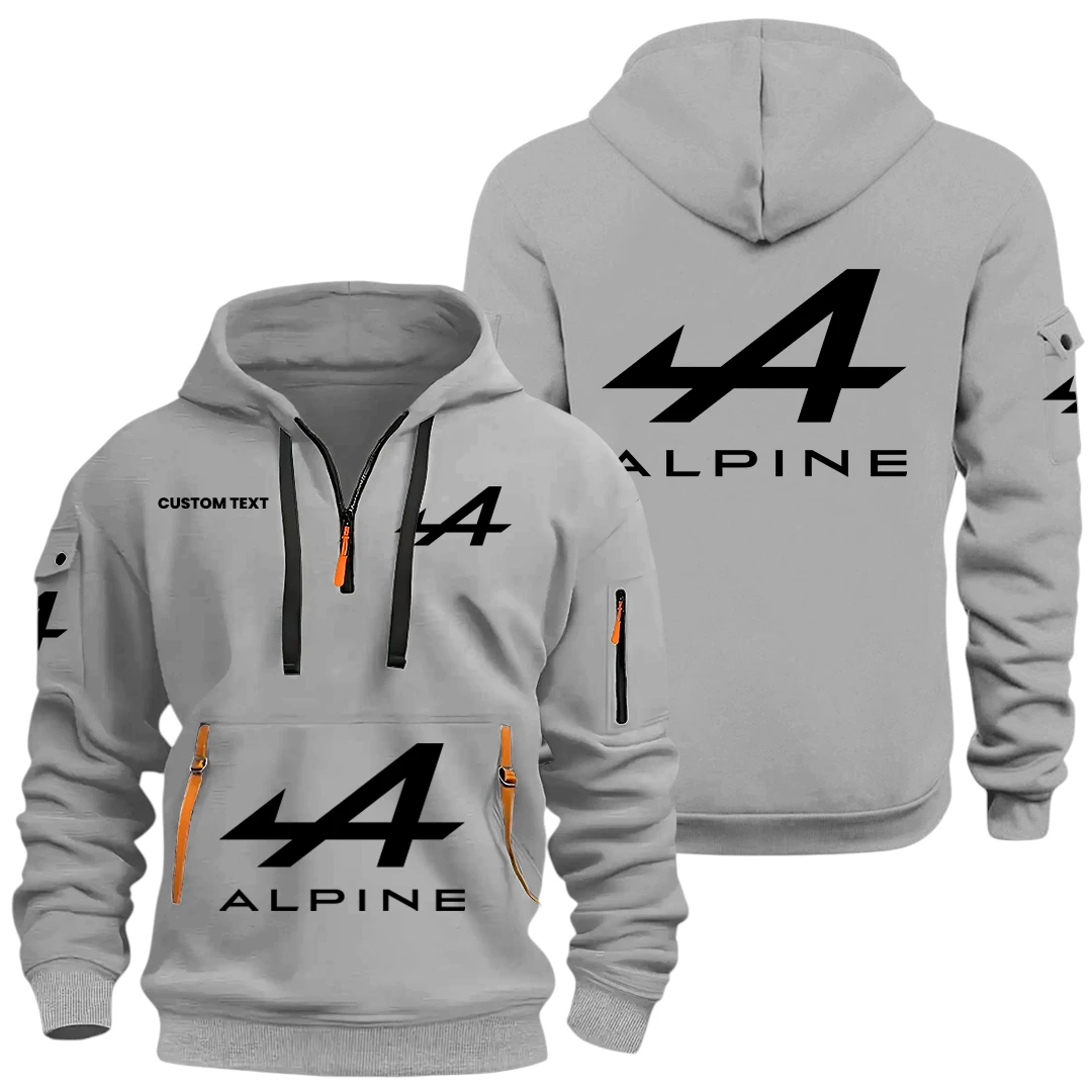 Alpine Half Zip Hoodie, Sports Hooded Multi-Pockets, Custom Name HIDI010325Y25QZ2HALP Alpine Half Zip Hoodie, Sports Hooded Multi-Pockets, Custom Name HIDI010325Y25QZ2HALP