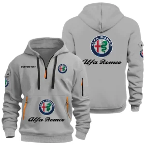 Alfa Romeo Half Zip Hoodie, Sports Hooded Multi-Pockets, Custom Name HIDI010325Y25QZ2HALR