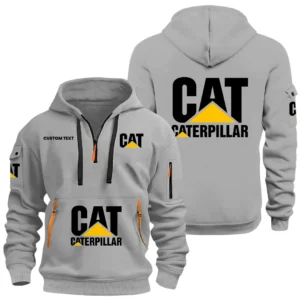 Caterpillar Half Zip Hoodie, Sports Hooded Multi-Pockets, Custom Name HIDI030325Y25QZ2HCAT