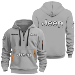 Jeep Half Zip Hoodie, Sports Hooded Multi-Pockets, Custom Name HIDI040325Y25QZ2HJEE