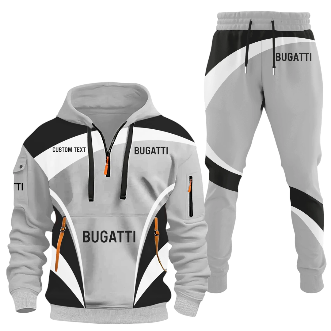 Bugatti Half Zip Hoodie x Long Pants Set All-over Print, Custom Name HIDI120325Y26QZ3HBUG Bugatti Half Zip Hoodie x Long Pants Set All-over Print, Custom Name HIDI120325Y26QZ3HBUG
