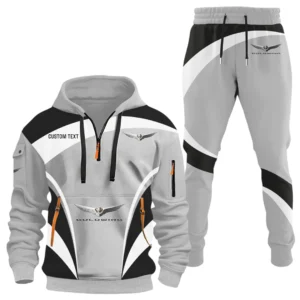 Honda Gold Wing Half Zip Hoodie x Long Pants Set All-over Print, Custom Name HIDI150325Y26QZ3HHGW