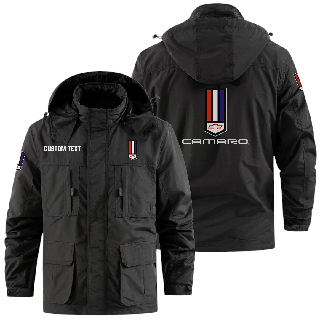 Chevrolet Camaro Exclusive Logo Windbreaker Jacket Hooded Detachable, Outdoor Jacket Multi Pocket, Custom Name HIDI170325Y26WMPCHC Chevrolet Camaro Exclusive Logo Windbreaker Jacket Hooded Detachable, Outdoor Jacket Multi Pocket, Custom Name HIDI170325Y26WMPCHC