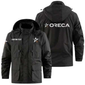 Oreca Racing Team Exclusive Logo Windbreaker Jacket Hooded Detachable, Outdoor Jacket Multi Pocket, Custom Name HIDI190325Y26WMPORT