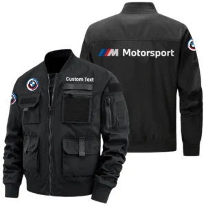 BMW M Motorsport Racing Exclusive Logo Jacket x Baseball Collar Style Multiple Pockets Men’s Hiking Outdoor Jacket Custom Name HIHI180325Y40JCXBMM