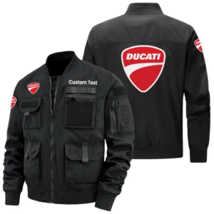 Ducati Motor Holding Exclusive Logo Jacket x Baseball Collar Style Multiple Pockets Men’s Hiking Outdoor Jacket Custom Name HIHI180325Y40JCXDMH