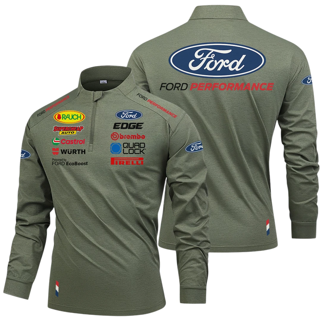 Ford Performance Racing Limited 2025 Long Sleeve Shirt, Stand Collar Quarter Zip-up HIDI240325Y49LMT05FOP Ford Performance Racing Limited 2025 Long Sleeve Shirt, Stand Collar Quarter Zip-up HIDI240325Y49LMT05FOP
