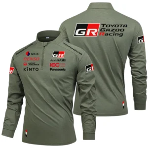 Toyota Gazoo Racing Limited 2025 Long Sleeve Shirt, Stand Collar Quarter Zip-up HIDI240325Y49LMT05TGR