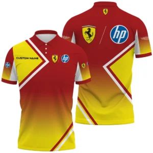 Scuderia Ferrari HP Racing Polo Shirt All Over Print Gift For Sports Fans, Custom Name HIHI010425Y3PLFHP