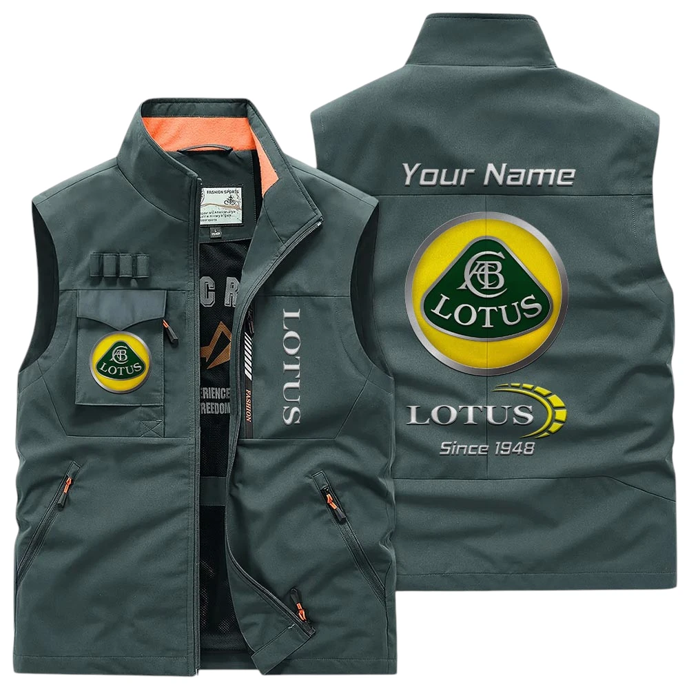 Lotus Multi Pocket Vest Sleeveless Men Outdoor Vest Lightweight Custom Name TN170425Y39MPVCT1LOT Lotus Multi Pocket Vest Sleeveless Men Outdoor Vest Lightweight Custom Name TN170425Y39MPVCT1LOT