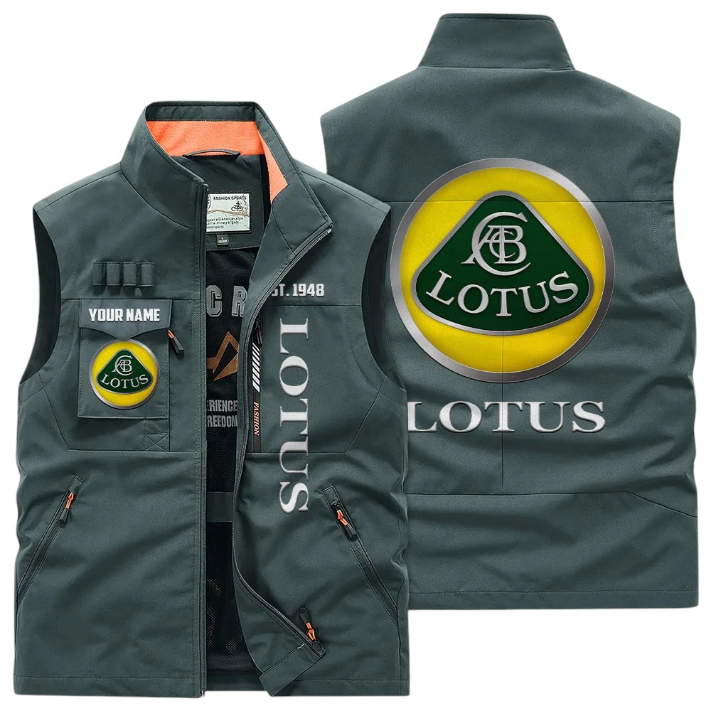 Lotus Multi Pocket Vest Sleeveless Men Outdoor Vest Lightweight Custom Name TN170425Y39MPVCT2LOT Lotus Multi Pocket Vest Sleeveless Men Outdoor Vest Lightweight Custom Name TN170425Y39MPVCT2LOT