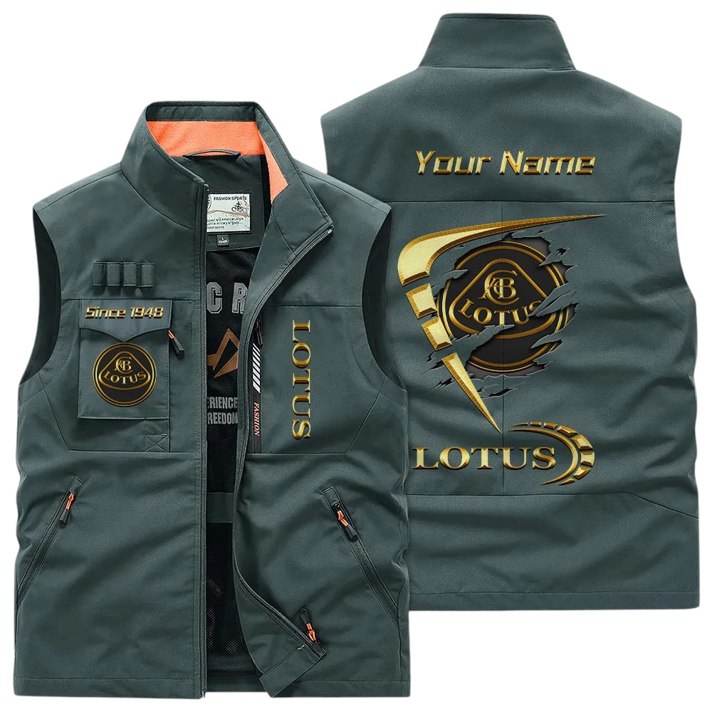 Lotus Multi Pocket Vest Sleeveless Men Outdoor Vest Lightweight Custom Name For Fans TN230425Y39MPVCT1LOT Lotus Multi Pocket Vest Sleeveless Men Outdoor Vest Lightweight Custom Name For Fans TN230425Y39MPVCT1LOT