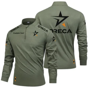 Oreca Racing Team Long Sleeve Shirt, Stand Collar Quarter Zip-up Custom Name HIDI040425Y49LMT05ORT