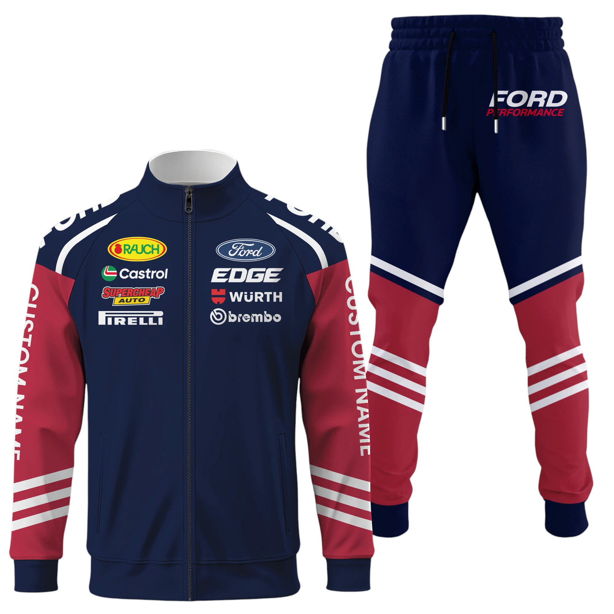 Ford Performance Racing Long Sleeve Shirt Full Zip x Long Pants Set All Over Print, Sports Style Custom Name HIDI030425Y53S16JKFOP Ford Performance Racing Long Sleeve Shirt Full Zip x Long Pants Set All Over Print, Sports Style Custom Name HIDI030425Y53S16JKFOP