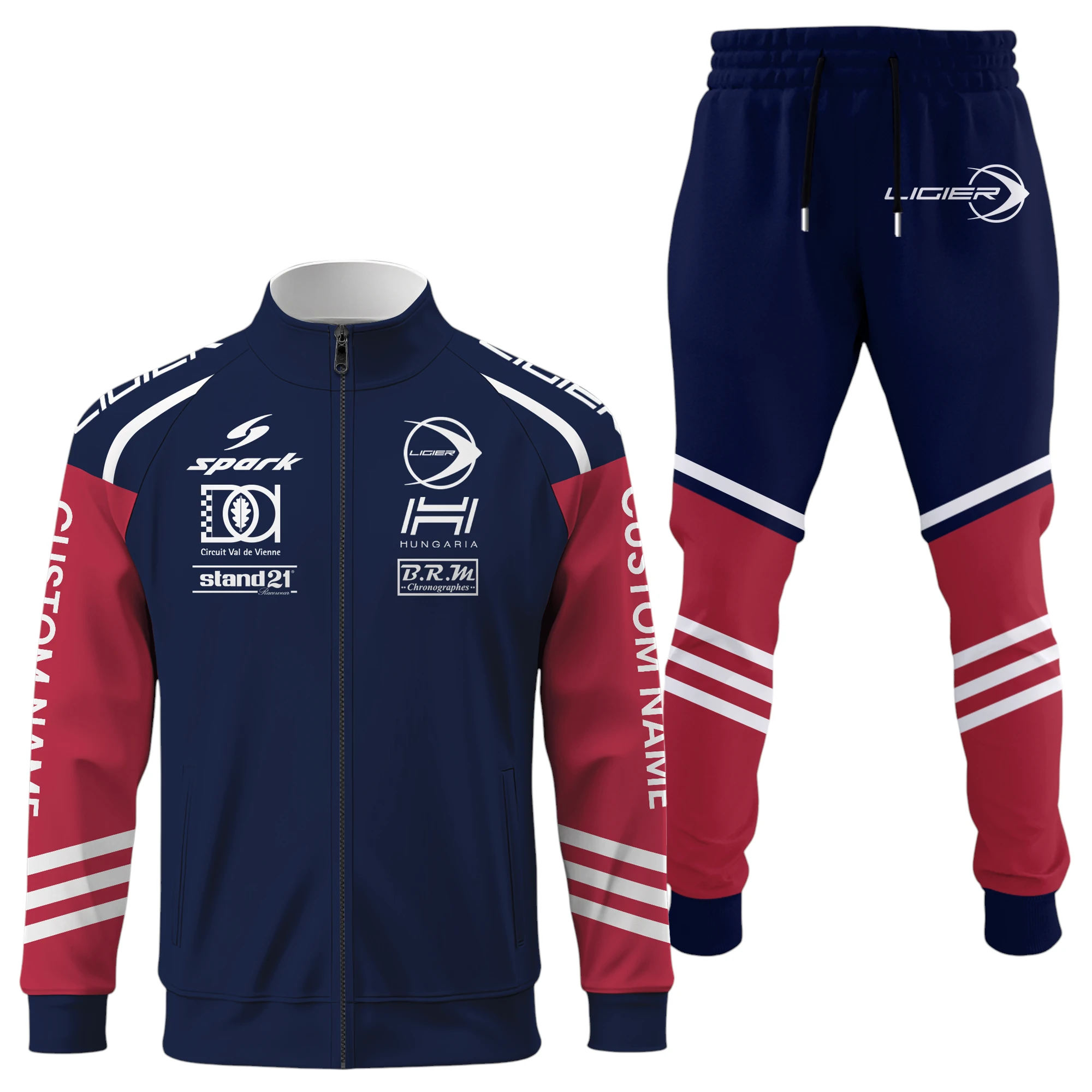 Ligier Automotive Racing Long Sleeve Shirt Full Zip x Long Pants Set All Over Print, Sports Style Custom Name HIDI030425Y53S16JKLIA Ligier Automotive Racing Long Sleeve Shirt Full Zip x Long Pants Set All Over Print, Sports Style Custom Name HIDI030425Y53S16JKLIA