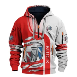 Buick Half Zip Hoodie All Over Prints, Multi-Pockets Custom Name TN130525Y26QZ3CT1BUI