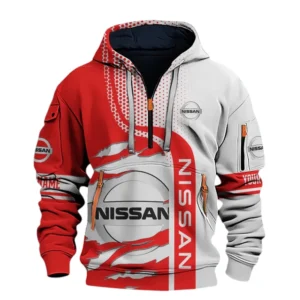 Nissan Half Zip Hoodie All Over Prints, Multi-Pockets Custom TN130525Y26QZ3CT1NIS