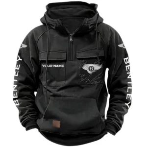 Bentley Martin Quarter Zip Hoodie, Sports Hoodie Multi-Pockets, Custom Name HG030525Y41HJRCT1TLE