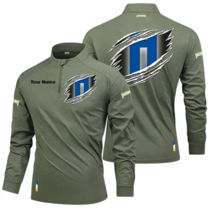 Husaberg Long Sleeve Shirt, Stand Collar Quarter Zip-up Custom Name HIDI130525Y49LMT05HUS
