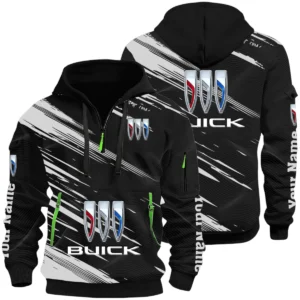 Buick Half Zip Hoodie All Over Prints, Multi-Pockets Custom Name HIHI050625Y26QZ3HBUI